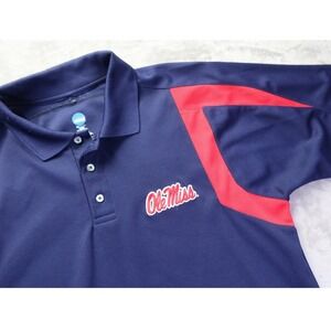 University of Mississippi Ole‎ Miss Rebels Golf Polo Shirt Men's Size L